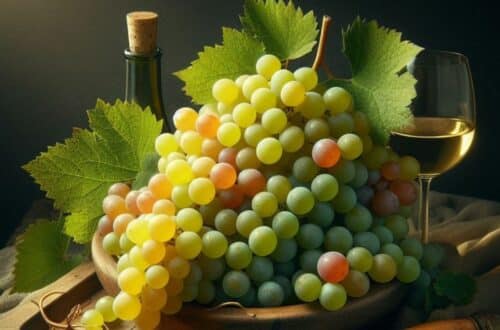 A beginner's guide to Grüner Veltliner - picture of white grapes and a glass of wine beside it